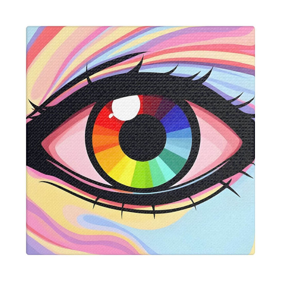PsEyeFlow #15 - Chromatic Dream. (Satin Canvas, Stretched) - Highdellic