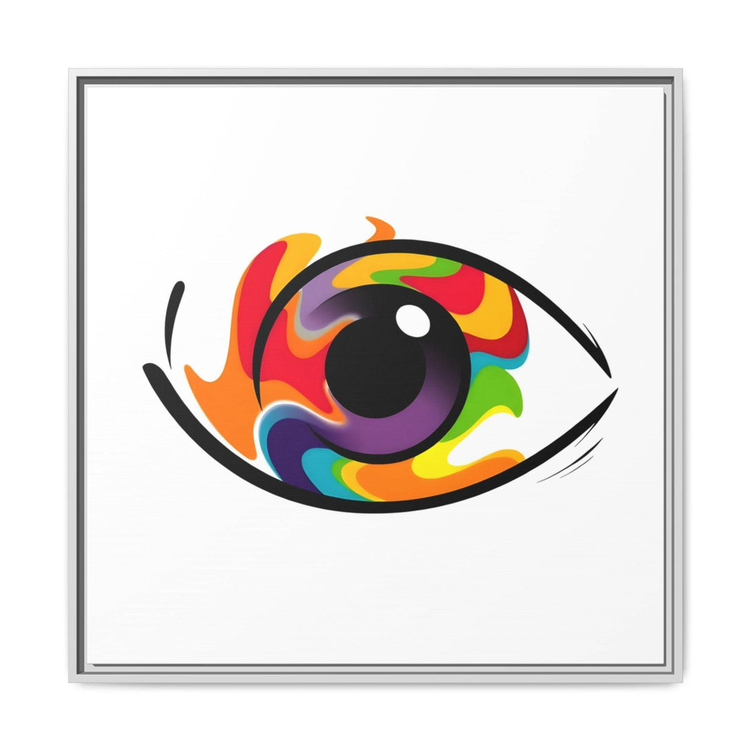 PsEyeGo 3 – Chromatic Flame on Framed Matte Canvas (Multi-color) - Highdellic