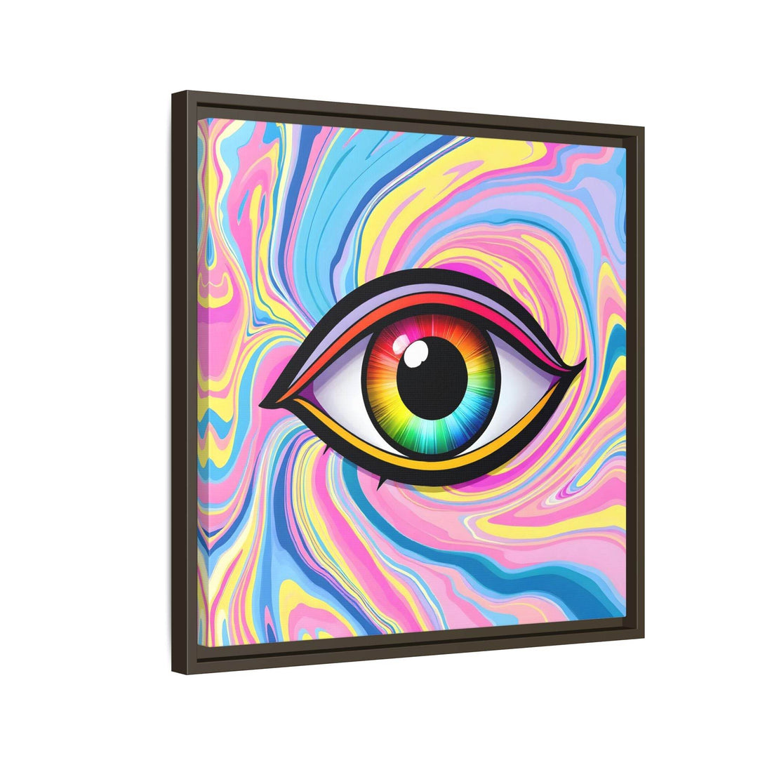 PsEyeFlow #31 - The Kaleidosoul on Framed Matte Canvas - Highdellic