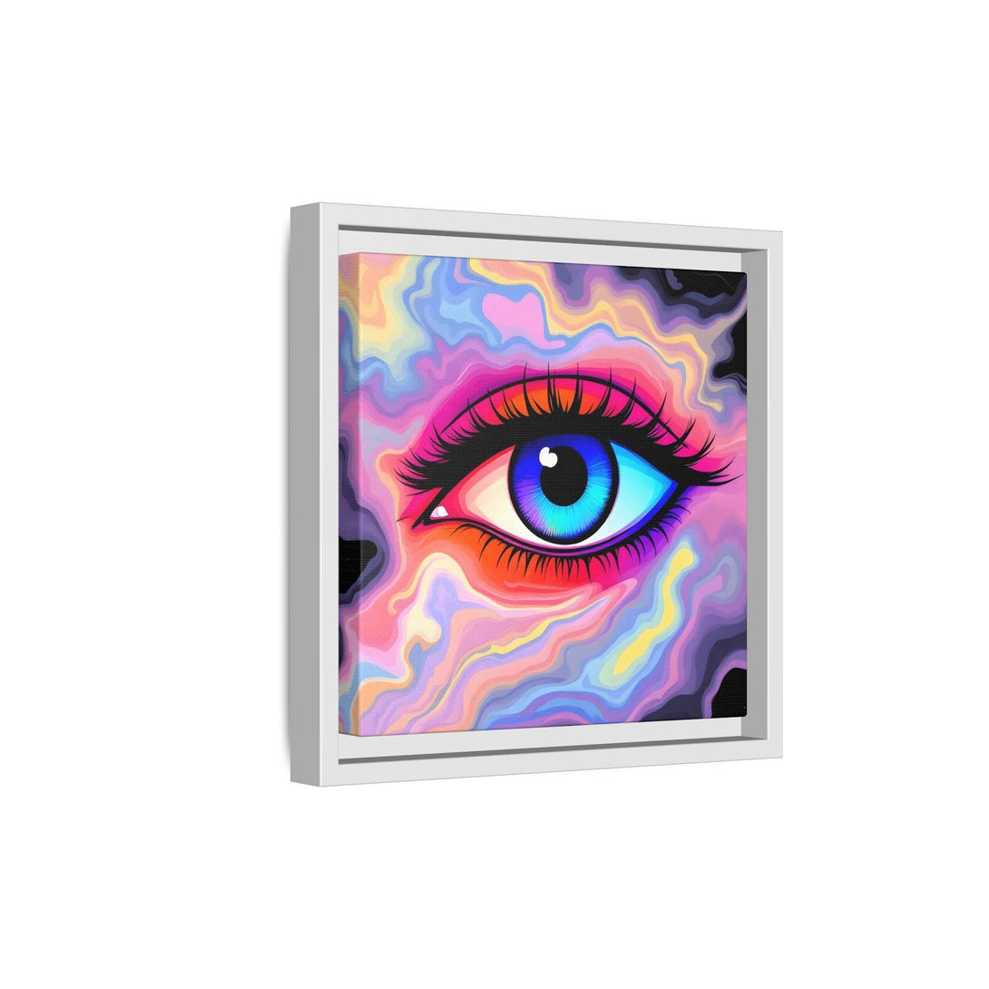 PsEyeFlow #23 - Nebula Gaze ( Colorful Framed Matte Canvas Decor ) - Highdellic