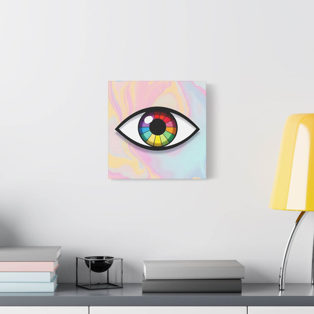 PsEyeFlow 5 - Prism Stare. (Satin Canvas, Stretched) - Highdellic