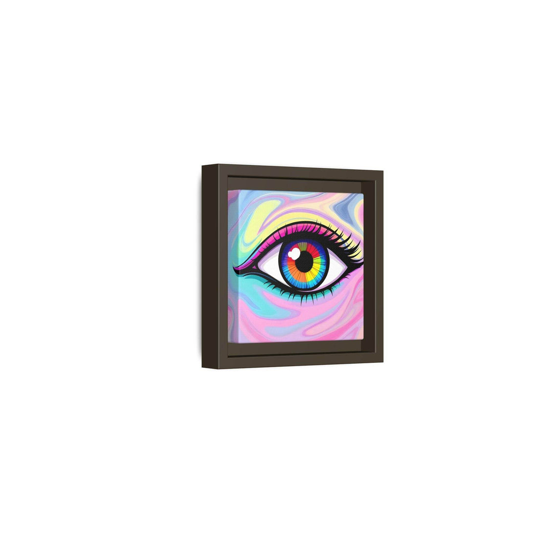 PsEyeFlow #8 - Radiant Vision. ( Colourful Framed Matte Canvas Decor ) - Highdellic