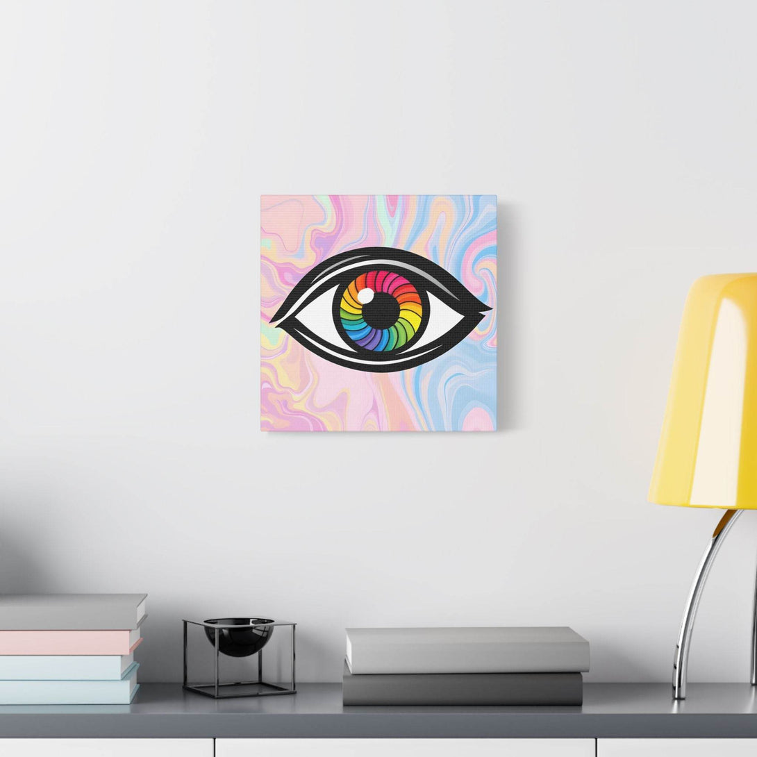 PsEyeFlow #10 - Hypnotic Spectrum. (Satin Canvas, Stretched) - Highdellic