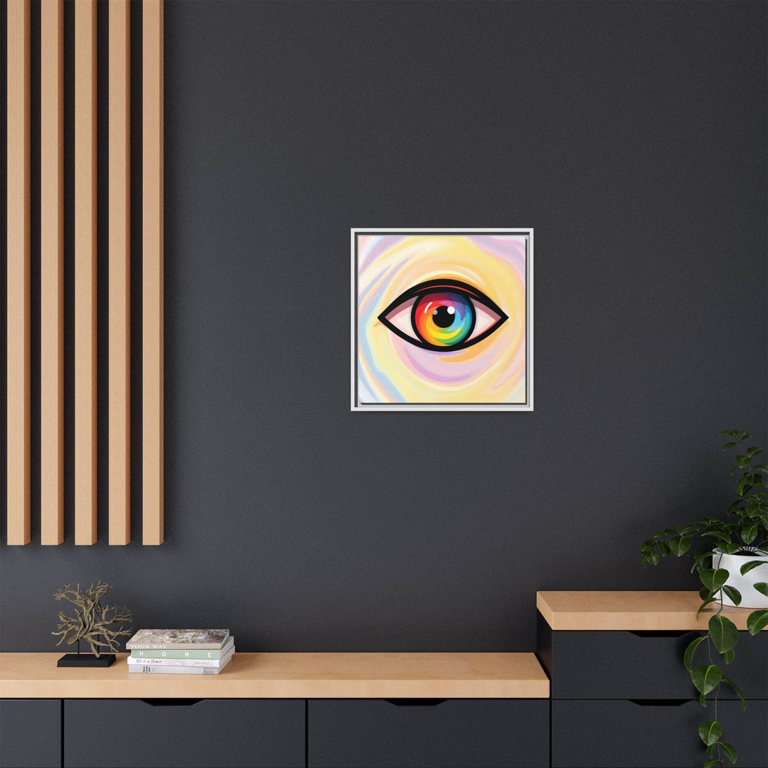 PsEyeFlow #18 - Ethereal Visionb. ( Colorful Framed Matte Canvas Decor ) - Highdellic