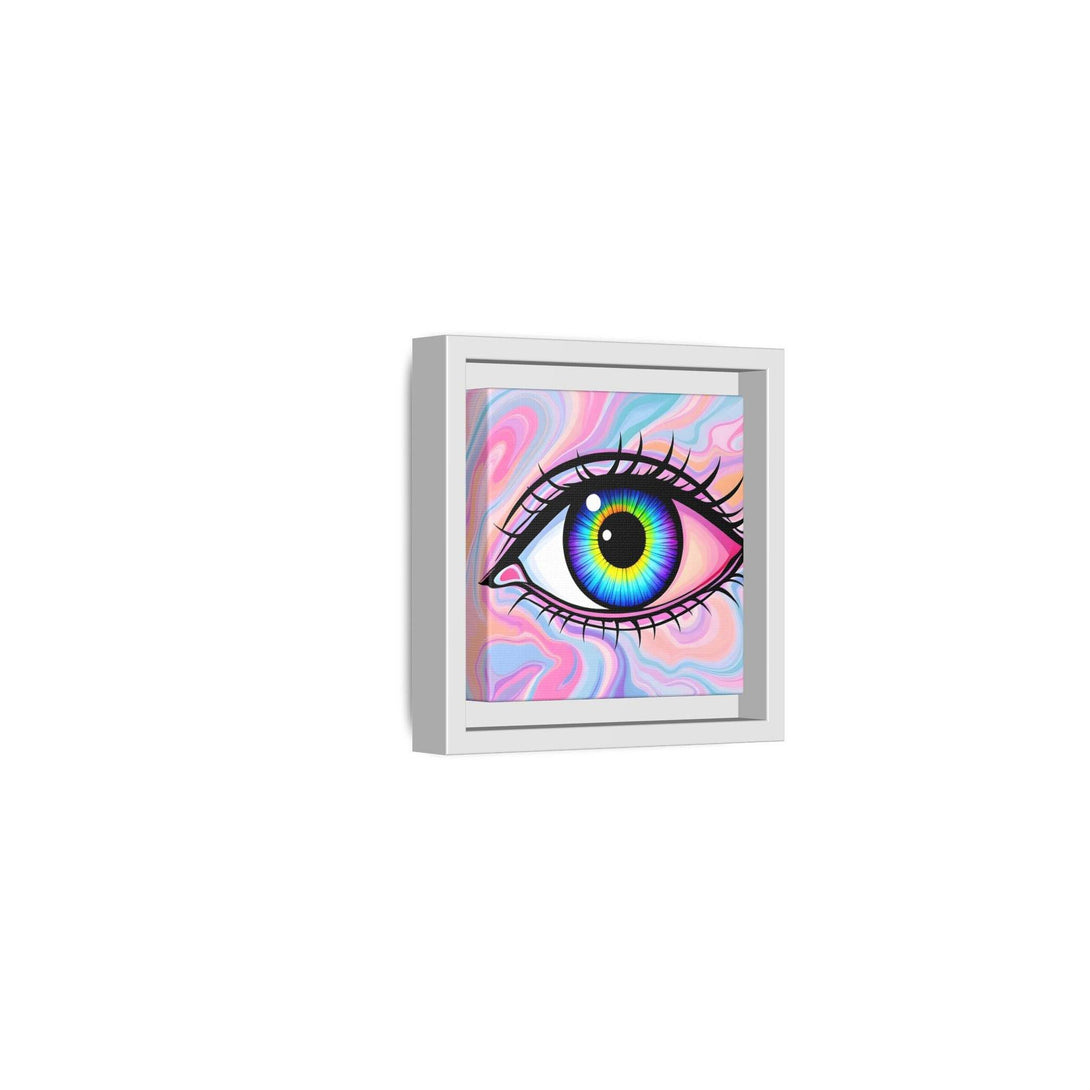 PsEyeFlow #3 – Vivid Mirage (Matte Canvas, Framed (Multi-color)) - Highdellic