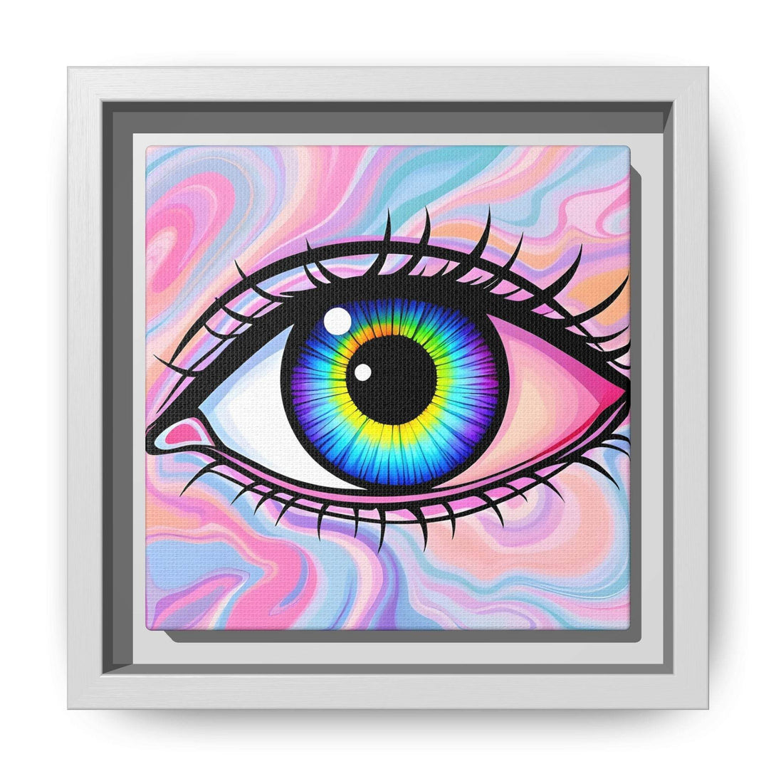 PsEyeFlow #3 – Vivid Mirage (Matte Canvas, Framed (Multi-color)) - Highdellic