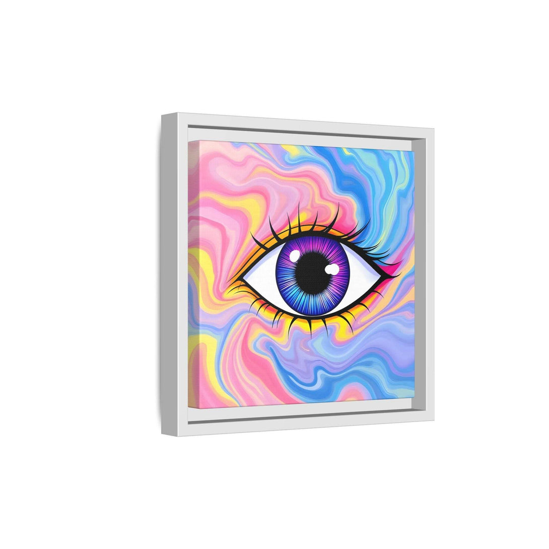 PsEyeFlow #28 - Cosmic Mirage on Framed Matte Canvas (Multi-color) - Highdellic