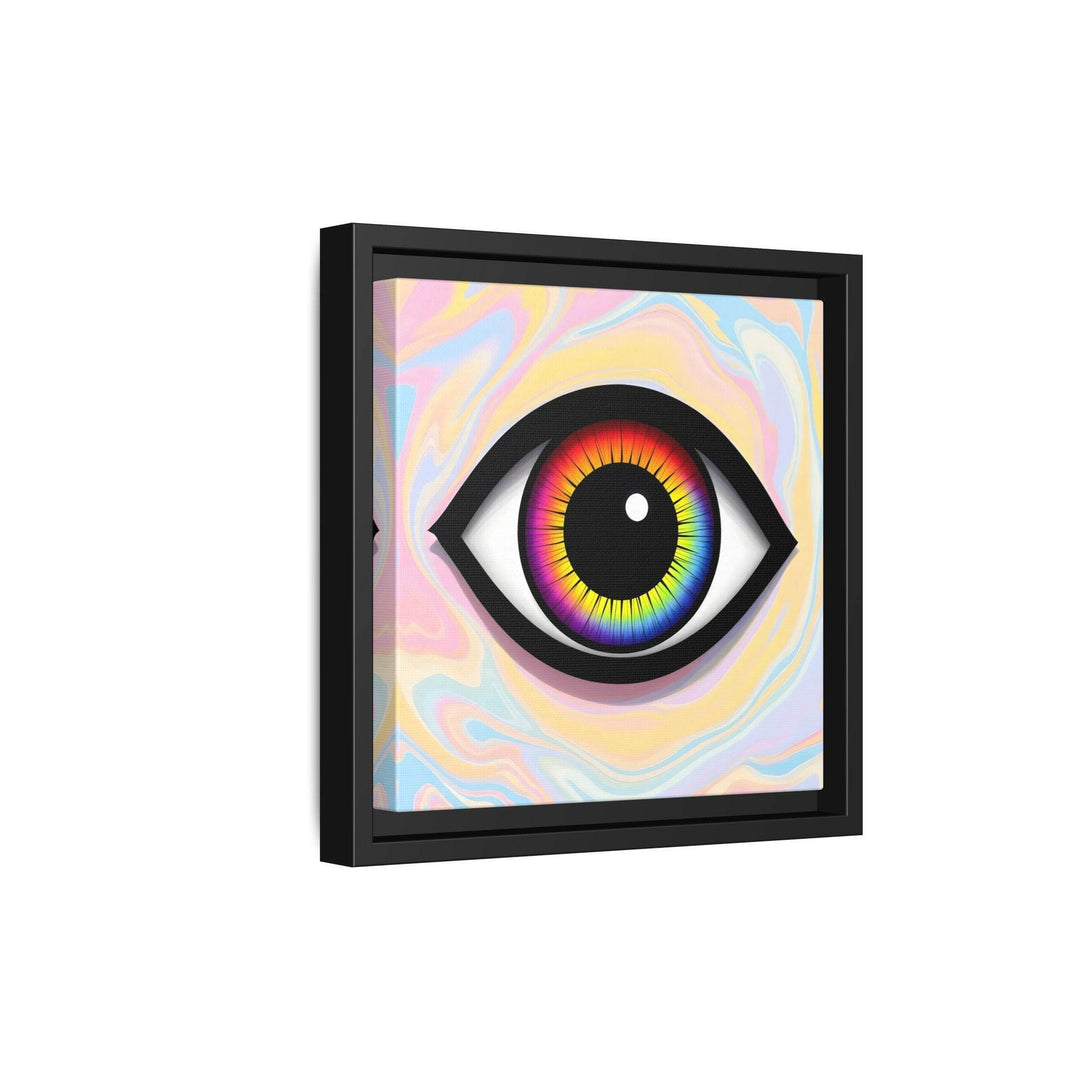 PsEyeFlow #25 - Chromatic Horizon. (Matte Canvas, Framed (Multi-color)) - Highdellic
