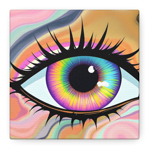 PsEyeFlow #7 - Cosmic Gaze. (Matte Canvas, Stretched, 1.25")