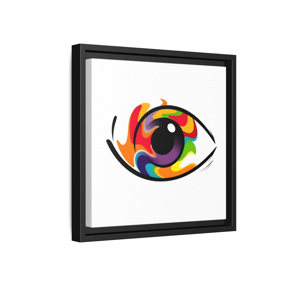 PsEyeGo 3 – Chromatic Flame on Framed Matte Canvas (Multi-color) - Highdellic