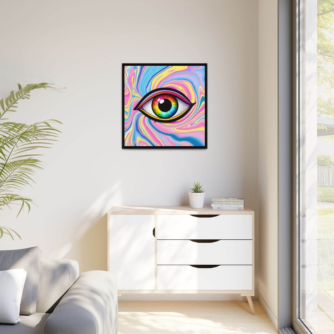 PsEyeFlow #31 - The Kaleidosoul on Framed Matte Canvas - Highdellic