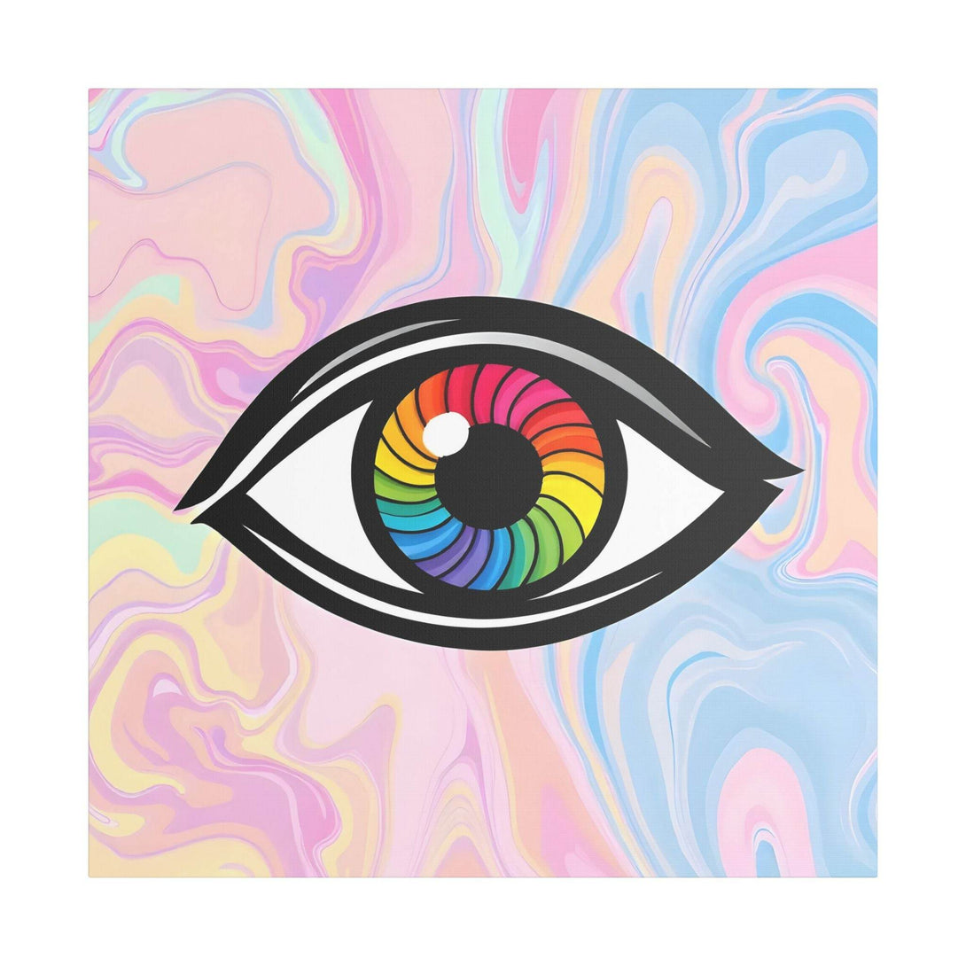 PsEyeFlow #10 - Hypnotic Spectrum. (Satin Canvas, Stretched) - Highdellic