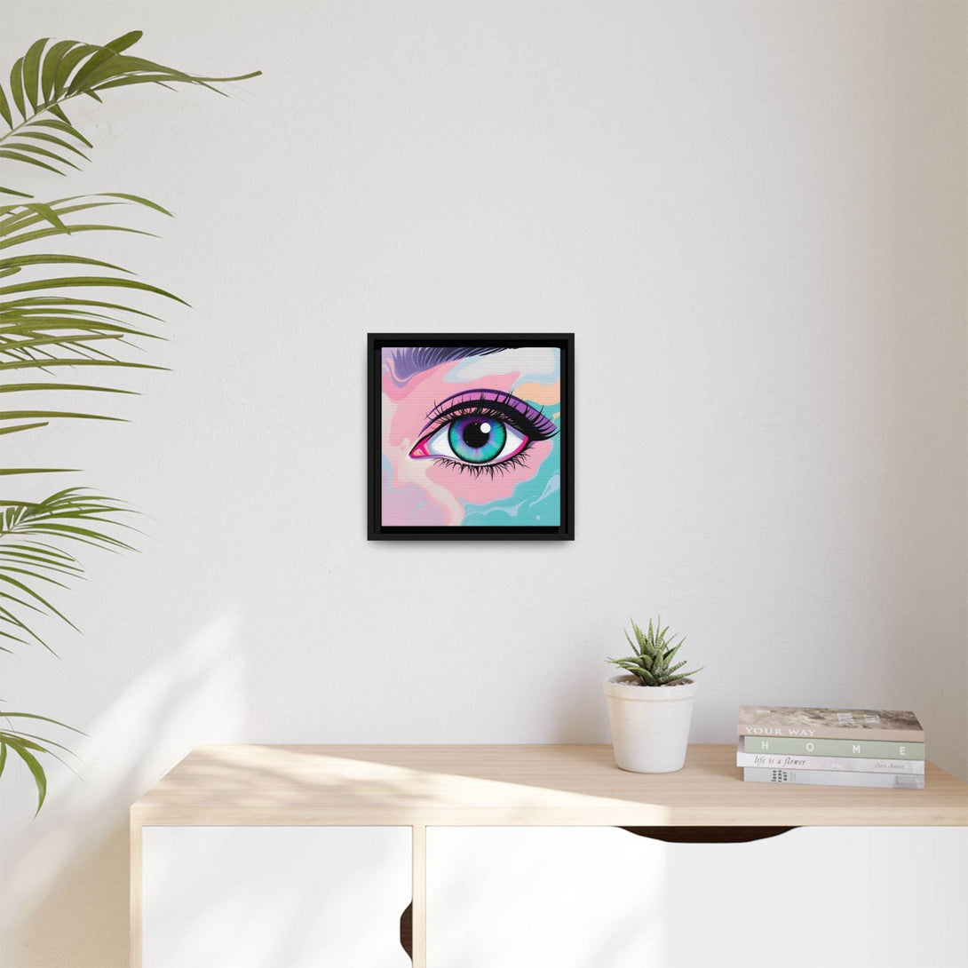 PsEyeFlow #2 – Lucid Gaze. ( Colorful Framed Matte Canvas Decor ) - Highdellic