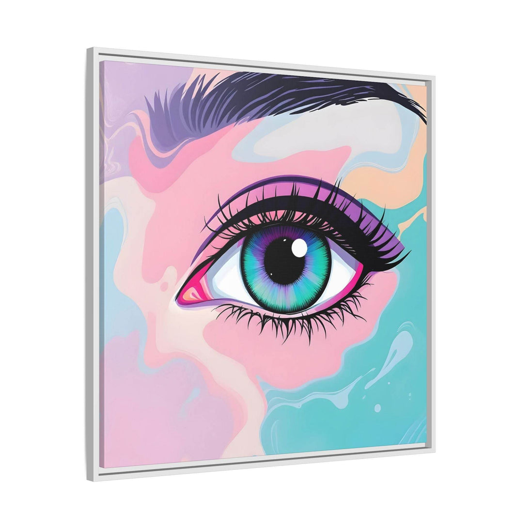 PsEyeFlow #2 – Lucid Gaze. ( Colorful Framed Matte Canvas Decor ) - Highdellic