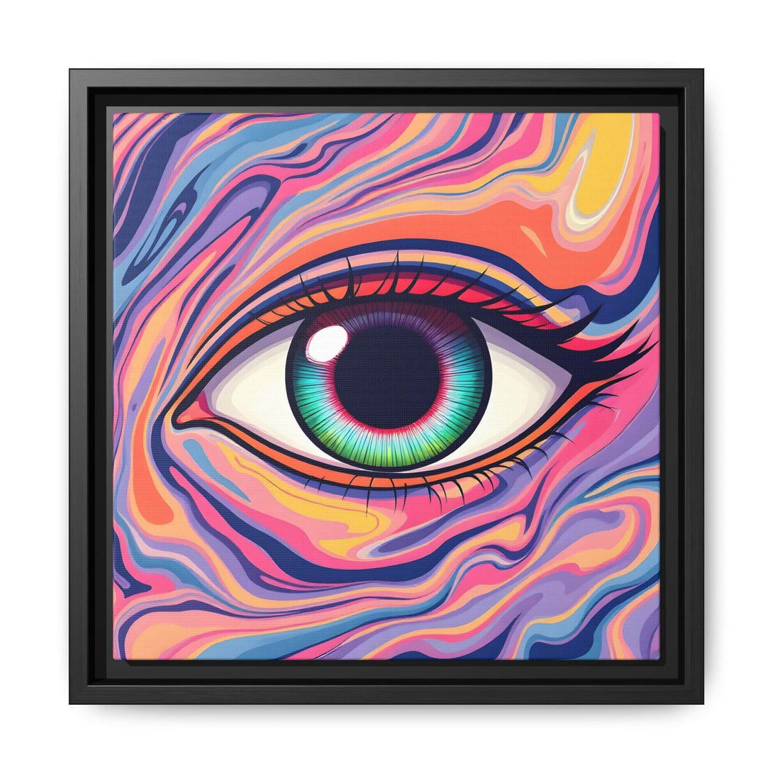 PsEyeFlow #26 - Vivid Echo - (Matte Canvas, Framed (Multi-color)) - Highdellic