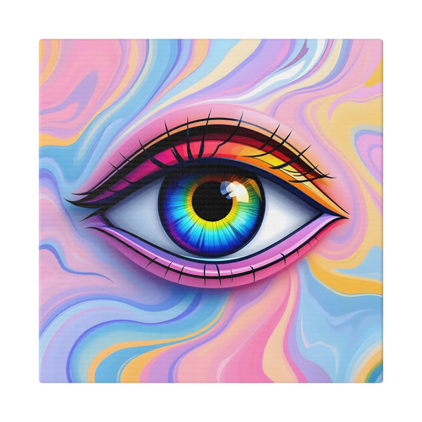 PsEyeFlow #13 - Luminous Gaze (Classic Stretched Canvas)