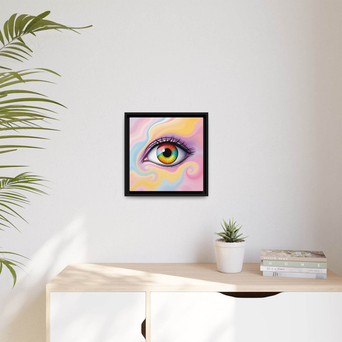 PsEyeFlow #36 – The Whispering Spiral on Framed Matte Canvas - Highdellic