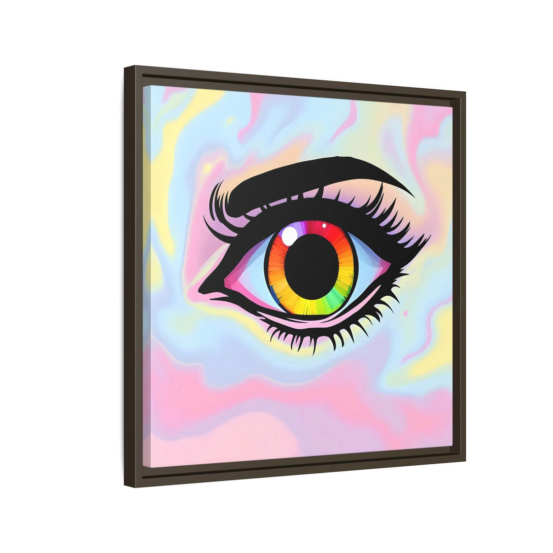 PsEyeFlow #35 - Spectrum Sentinel on Framed Matte Canvas (multi colour) - Highdellic