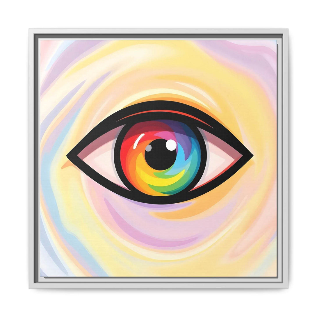 PsEyeFlow #18 - Ethereal Visionb. ( Colorful Framed Matte Canvas Decor ) - Highdellic
