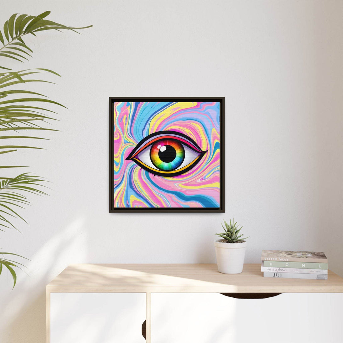 PsEyeFlow #31 - The Kaleidosoul on Framed Matte Canvas - Highdellic