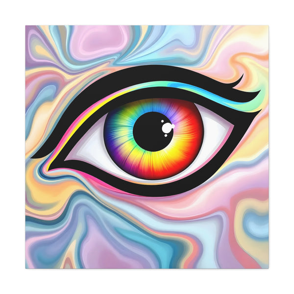 PsEyeFlow #24 - Prism Reflection (Square Matte Canvas, Stretched, 1.25")