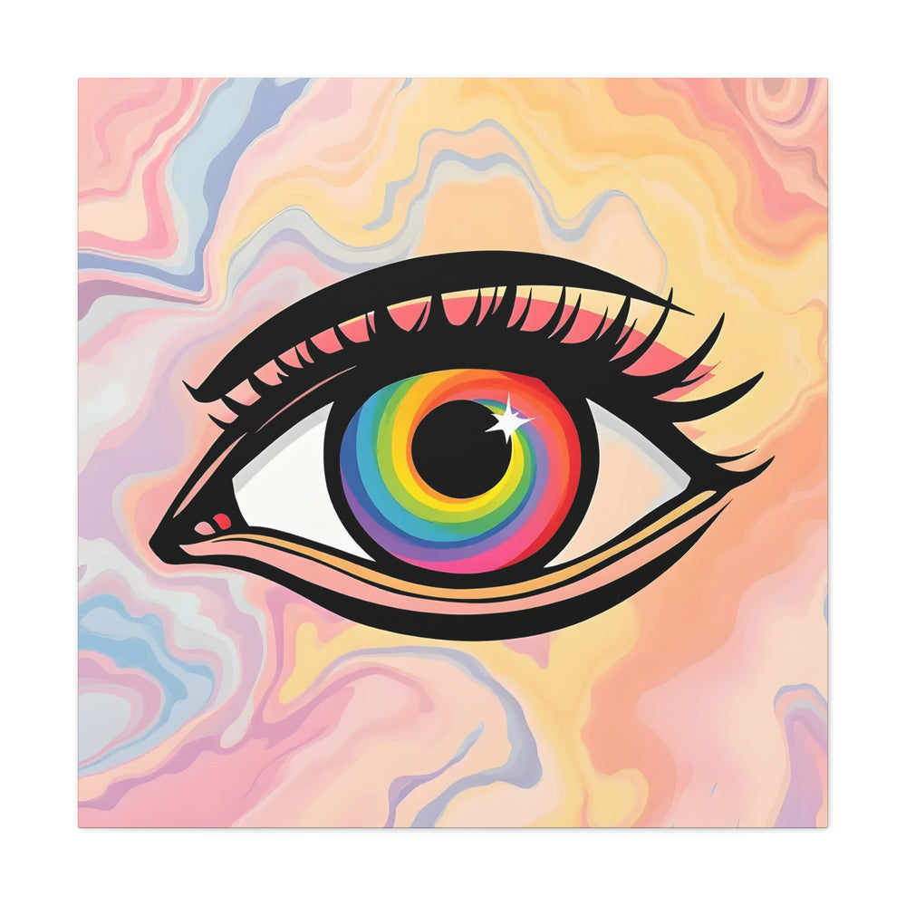 PsEyeFlow #14 - Radiant Spiral. (Matte Canvas, Stretched, 1.25")