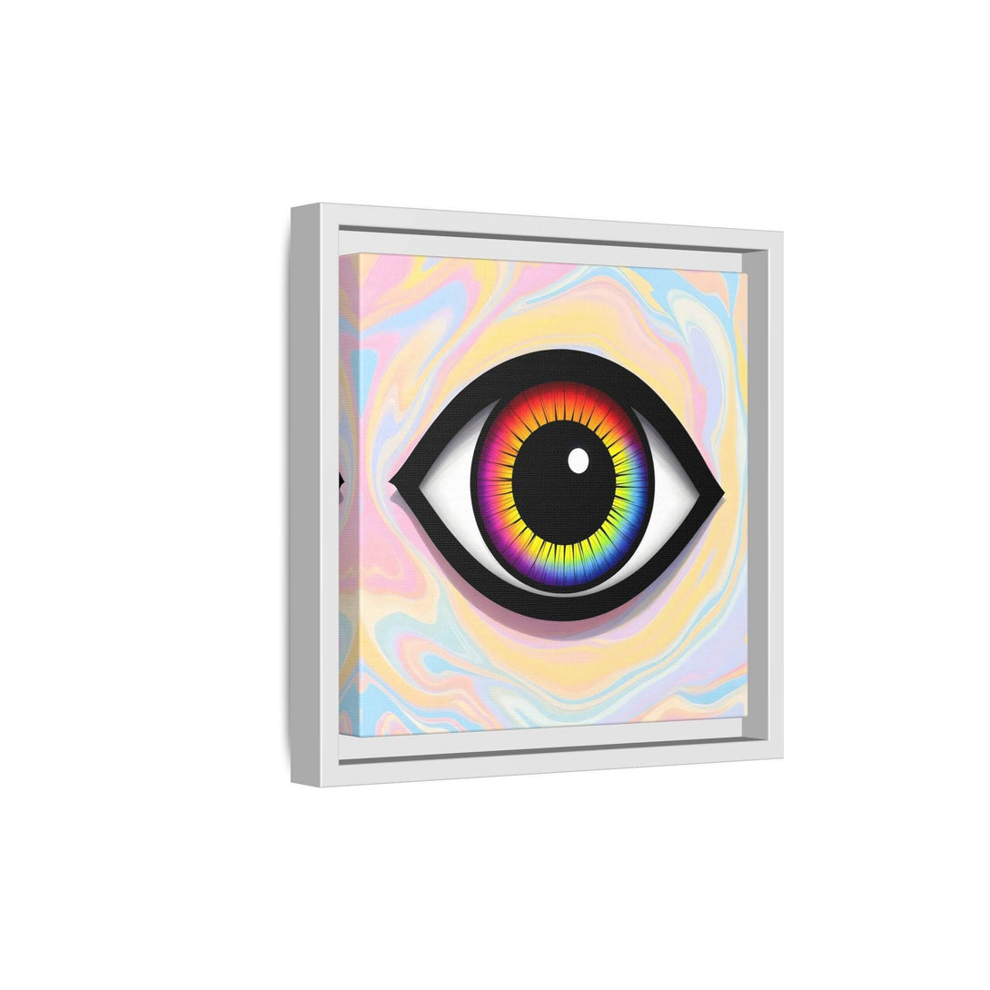 PsEyeFlow #25 - Chromatic Horizon. (Matte Canvas, Framed (Multi-color)) - Highdellic