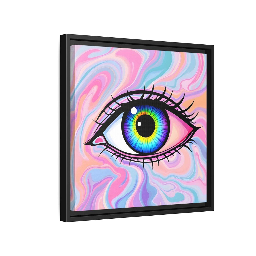 PsEyeFlow #3 – Vivid Mirage (Matte Canvas, Framed (Multi-color)) - Highdellic