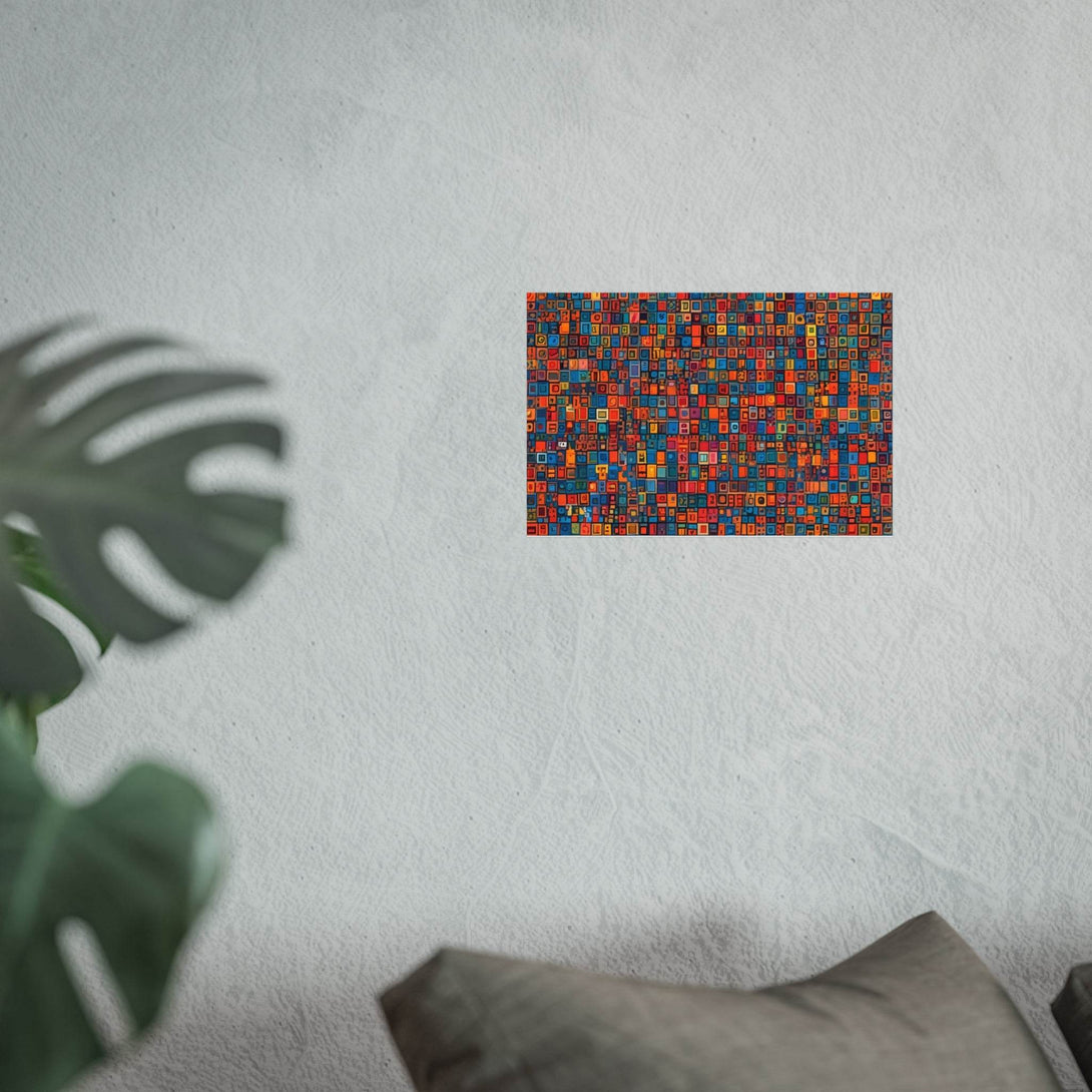 PsEyeCode #1b - Digital Mosaic on Horizontal (3:2) Fine Art Poster - Highdellic