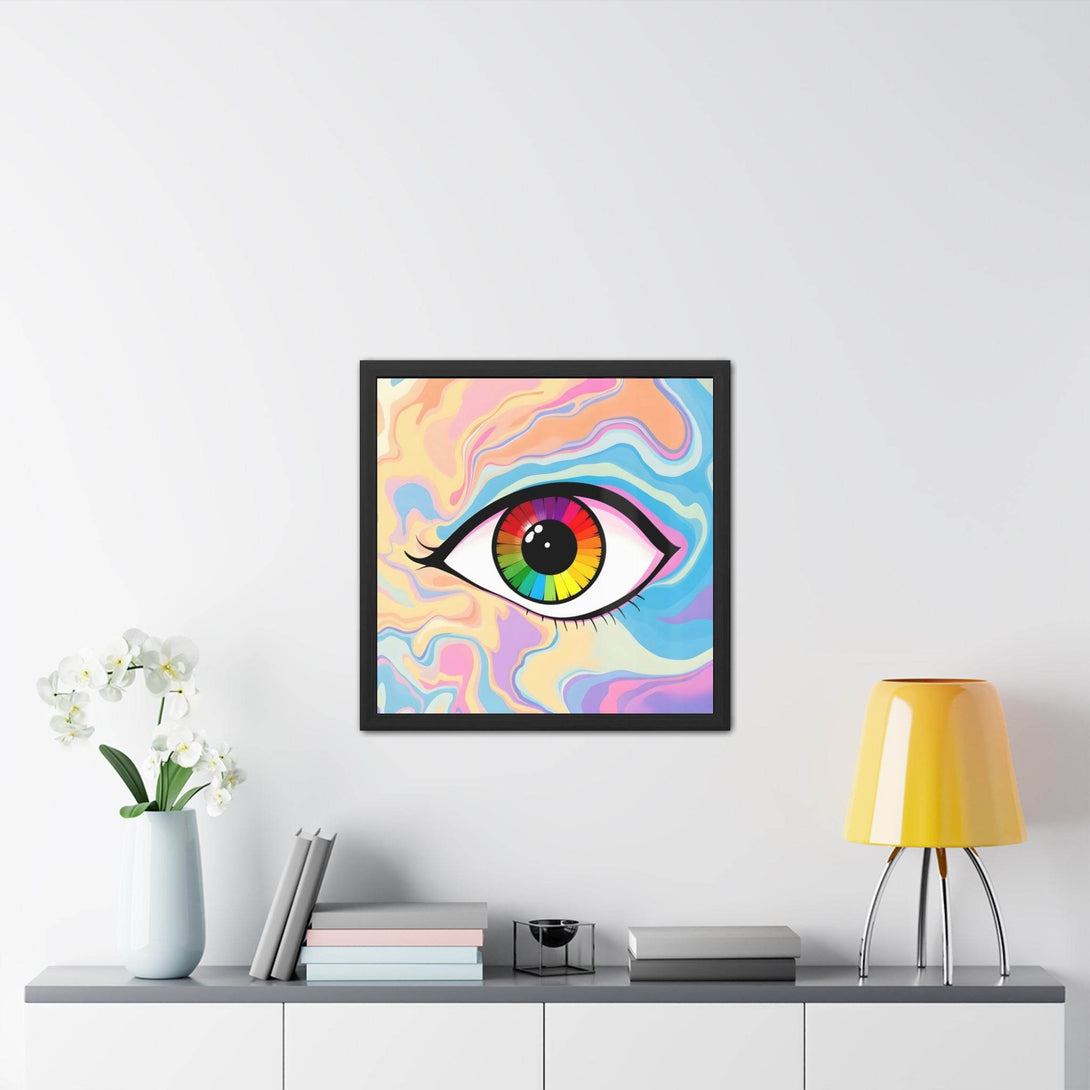 PsEyeFlow #1 – Prism Vision, ( wood Framed semi-gloss coated paper ) - Highdellic