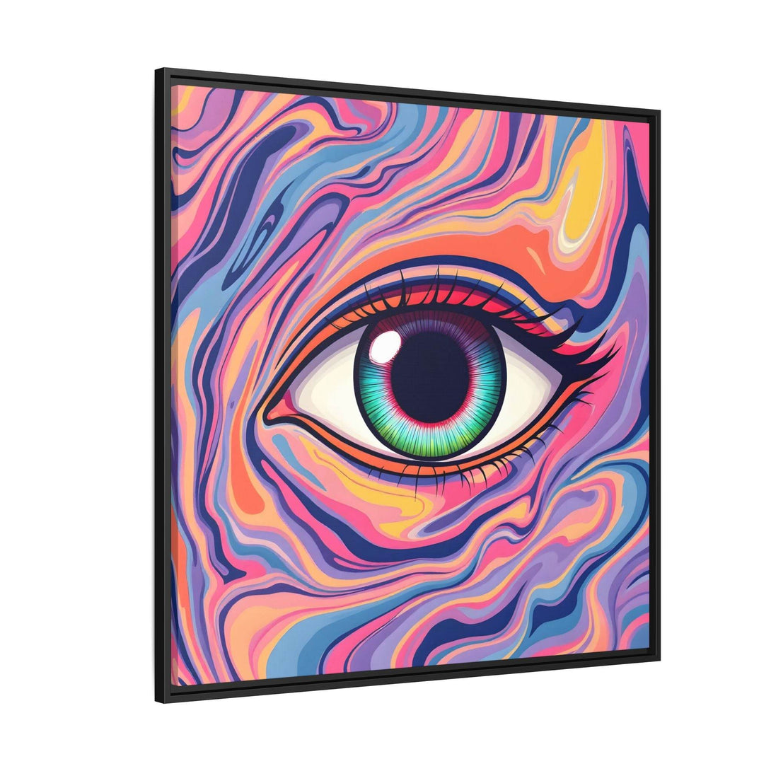 PsEyeFlow #26 - Vivid Echo - (Matte Canvas, Framed (Multi-color)) - Highdellic