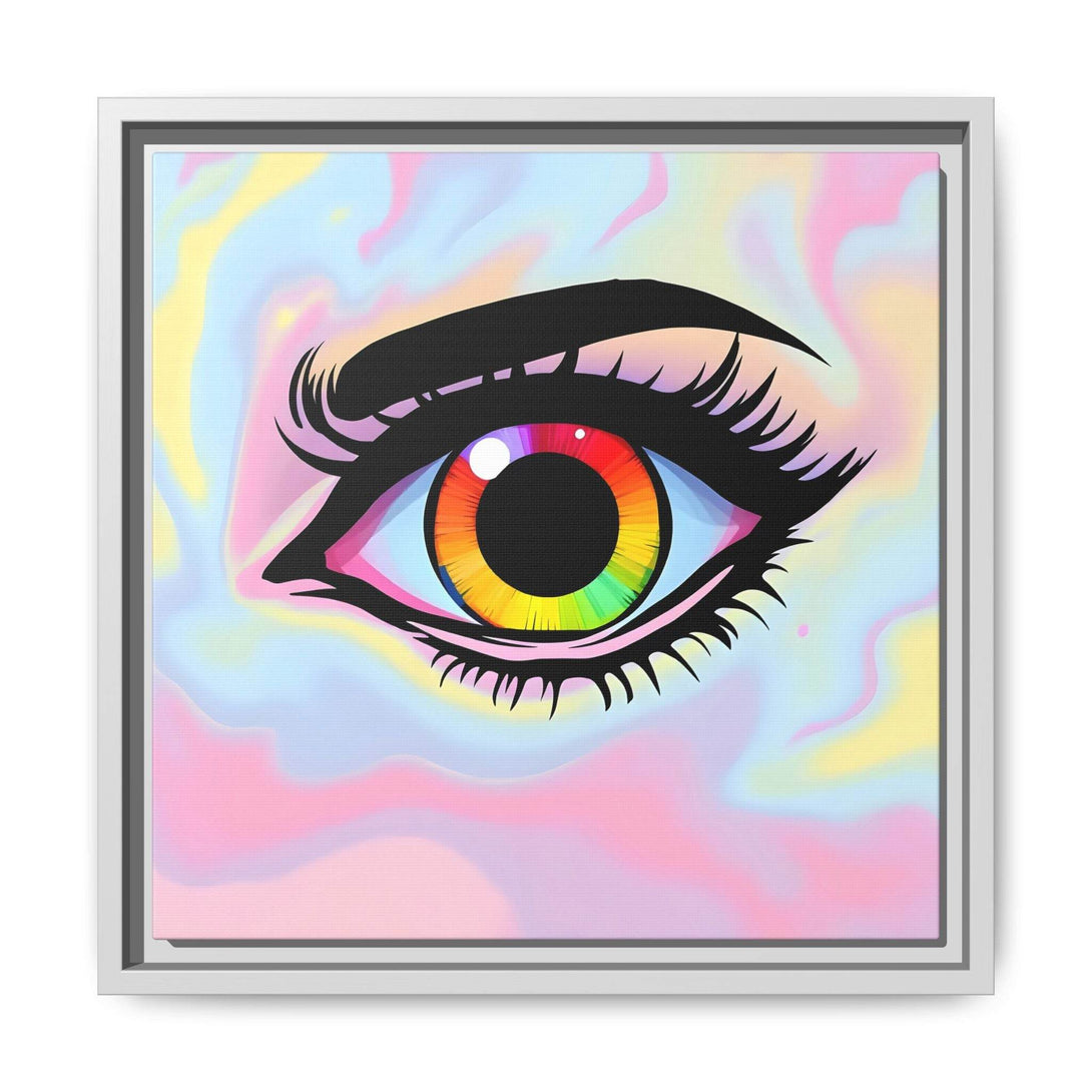 PsEyeFlow #35 - Spectrum Sentinel on Framed Matte Canvas (multi colour) - Highdellic