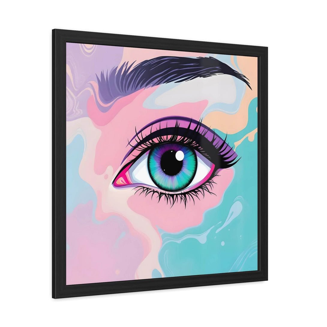 PsEyeFlow #2 – Lucid Gaze. ( wood Framed semi-gloss coated paper ) - Highdellic