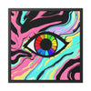 PsEyeFlow #22 - Neon Mirage  (Framed Poster)