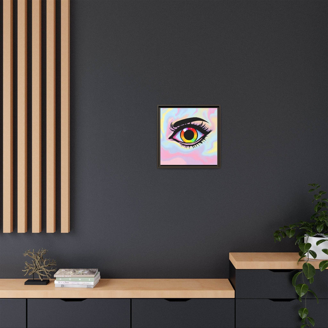 PsEyeFlow #35 - Spectrum Sentinel on Framed Matte Canvas (multi colour) - Highdellic