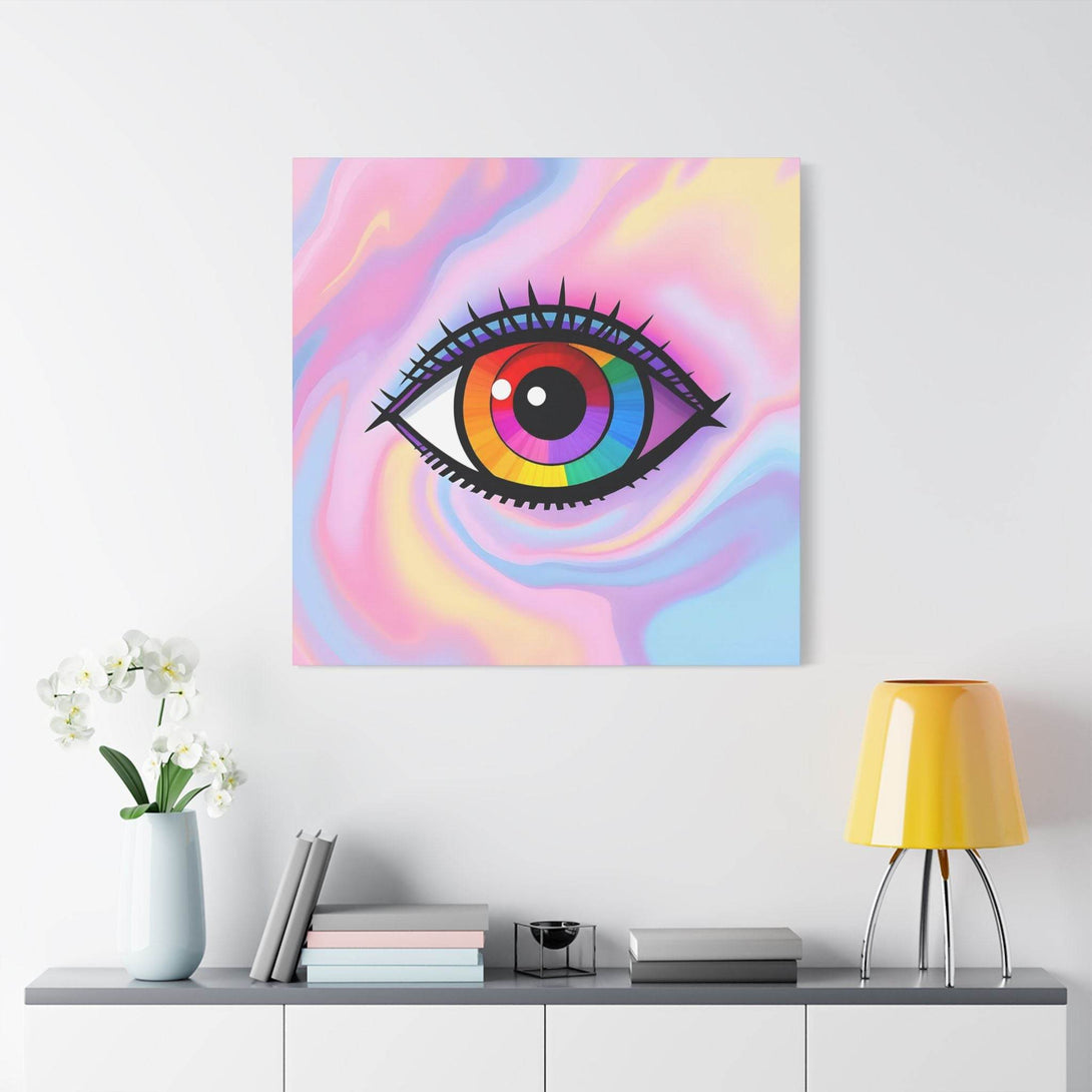 PsEyeFlow #11 - Spectrum Awakening. (Satin Canvas, Stretched) - Highdellic