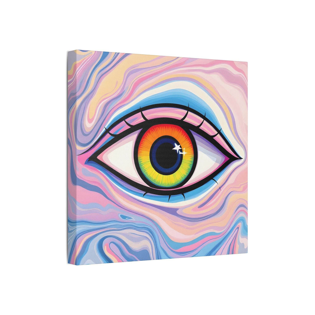 PsEyeFlow #9 - Celestial Stare. (Satin Canvas, Stretched) - Highdellic