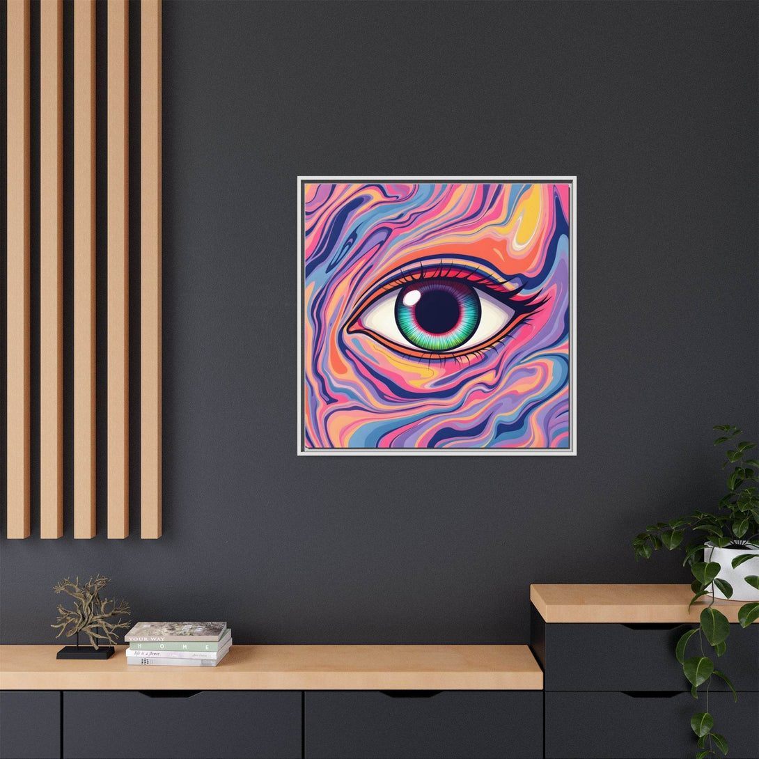 PsEyeFlow #26 - Vivid Echo - (Matte Canvas, Framed (Multi-color)) - Highdellic