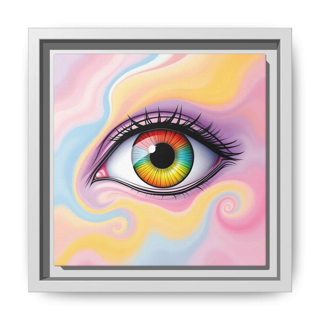 PsEyeFlow #36 – The Whispering Spiral on Framed Matte Canvas - Highdellic