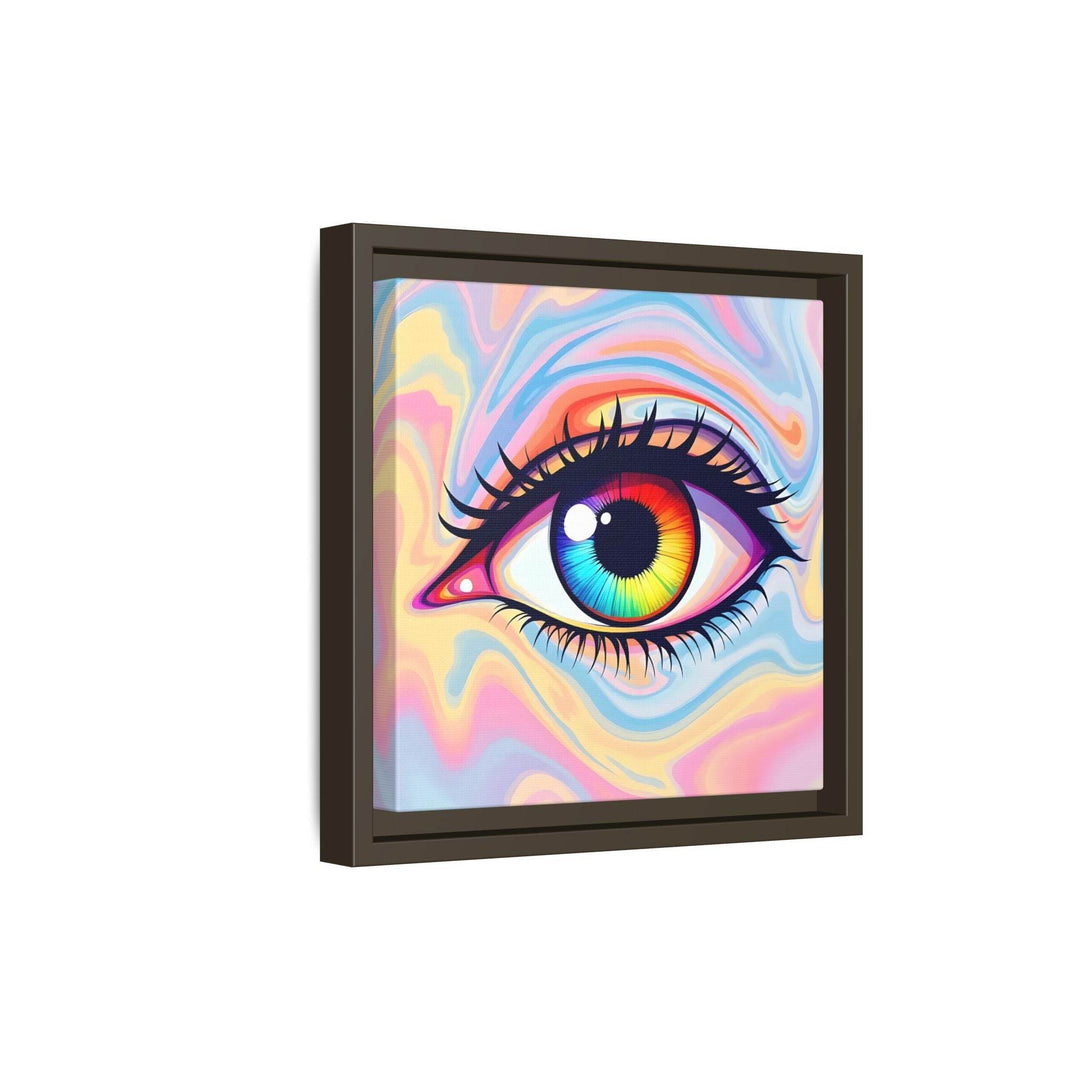 PsEyeFlow #20 - Dreamwave Vision. ( Colorful Framed Matte Canvas Decor ) - Highdellic