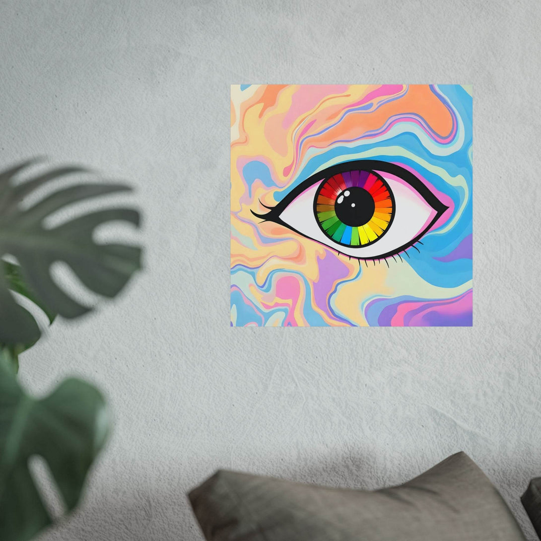 PsEyeFlow #1 – Prism Vision on Square Fine Art Poster - Highdellic