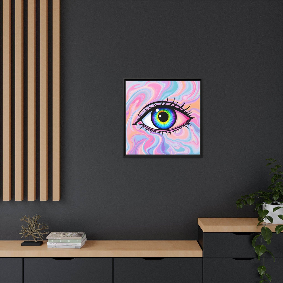 PsEyeFlow #3 – Vivid Mirage (Matte Canvas, Framed (Multi-color)) - Highdellic