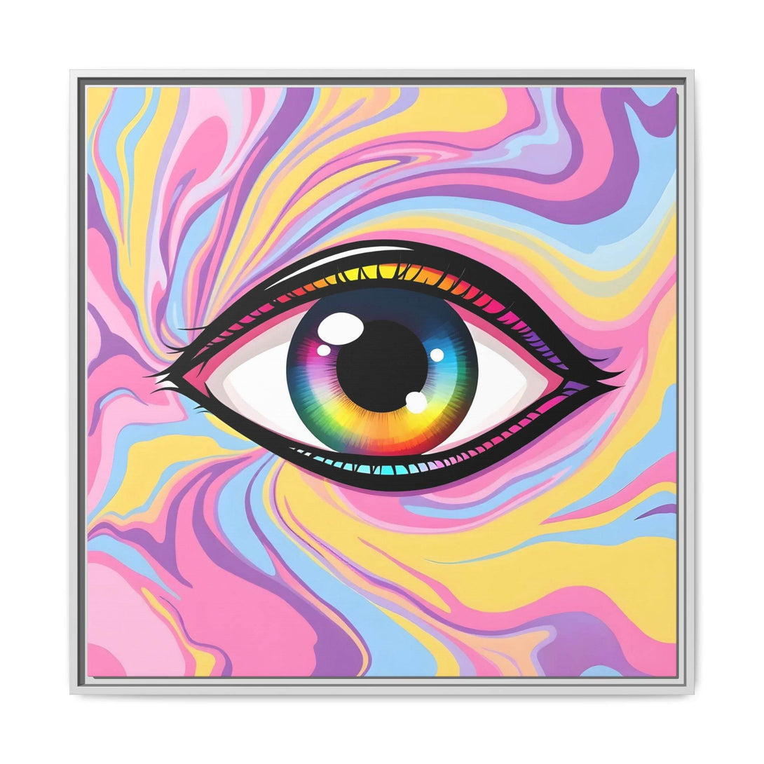 PsEyeFlow #29 - Spectrum Gaze.b (Matte Canvas, Framed (Multi-color)) - Highdellic
