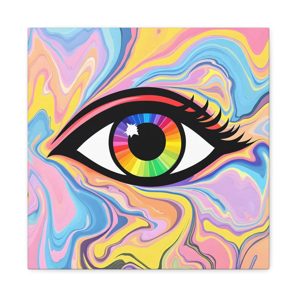 PsEyeFlow #16 - Spectrum Pulse (Stretched Matte Canvas, 1.25")