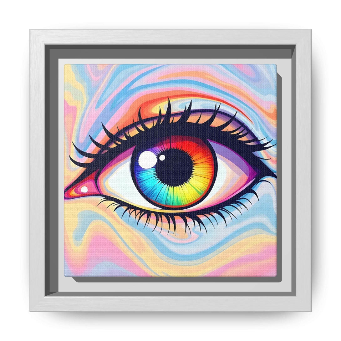PsEyeFlow #20 - Dreamwave Vision. ( Colorful Framed Matte Canvas Decor ) - Highdellic