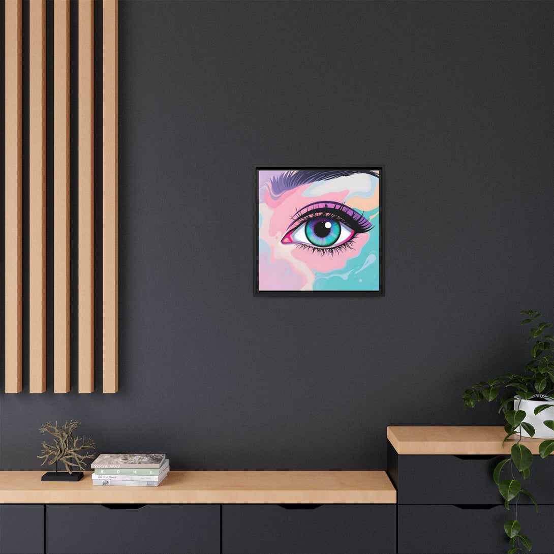 PsEyeFlow #2 – Lucid Gaze. ( Colorful Framed Matte Canvas Decor ) - Highdellic