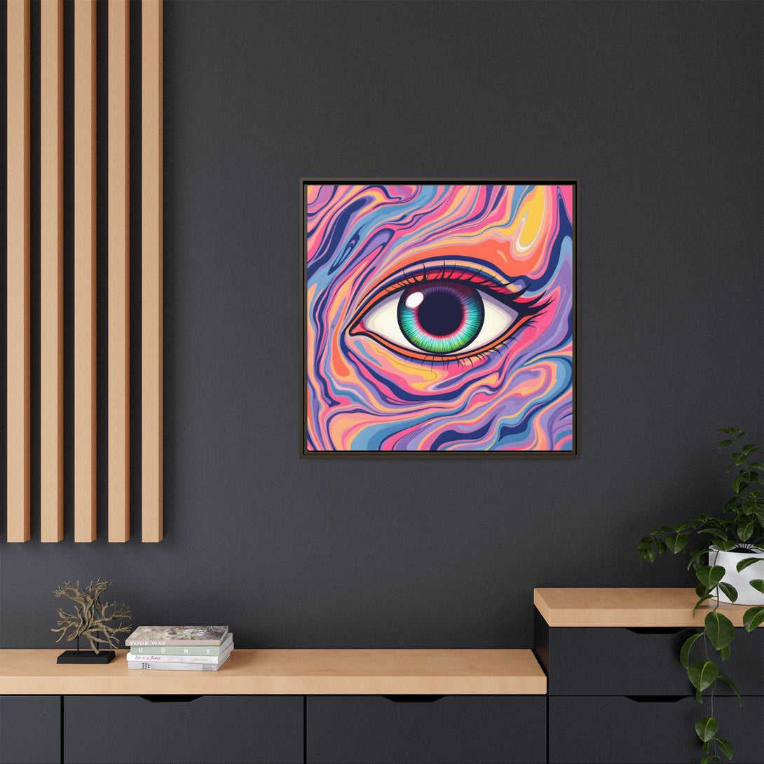 PsEyeFlow #26 - Vivid Echo - (Matte Canvas, Framed (Multi-color)) - Highdellic