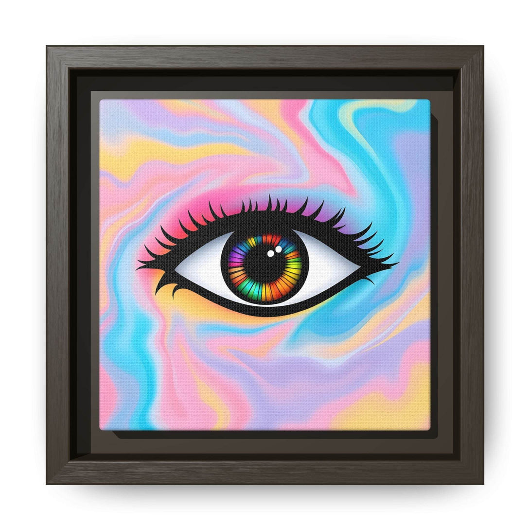 PsEyeFlow #32 - Prism Mirage on Framed Matte Canvas (multi colour) - Highdellic