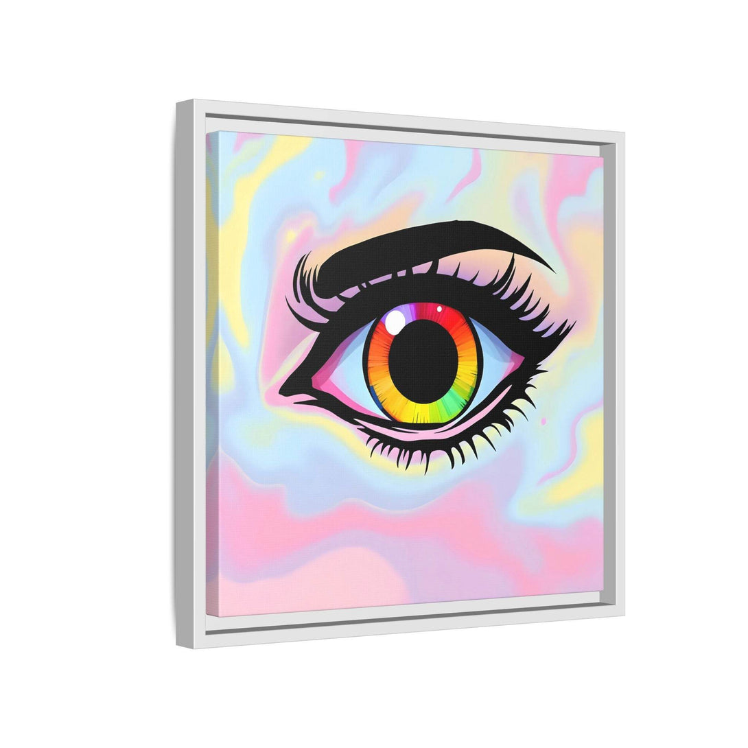 PsEyeFlow #35 - Spectrum Sentinel on Framed Matte Canvas (multi colour) - Highdellic