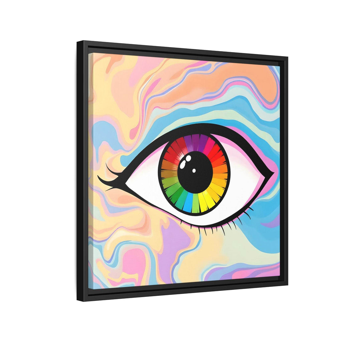 PsEyeFlow #1 – Prism Vision. (Matte Canvas, Framed, Multi-color) - Highdellic